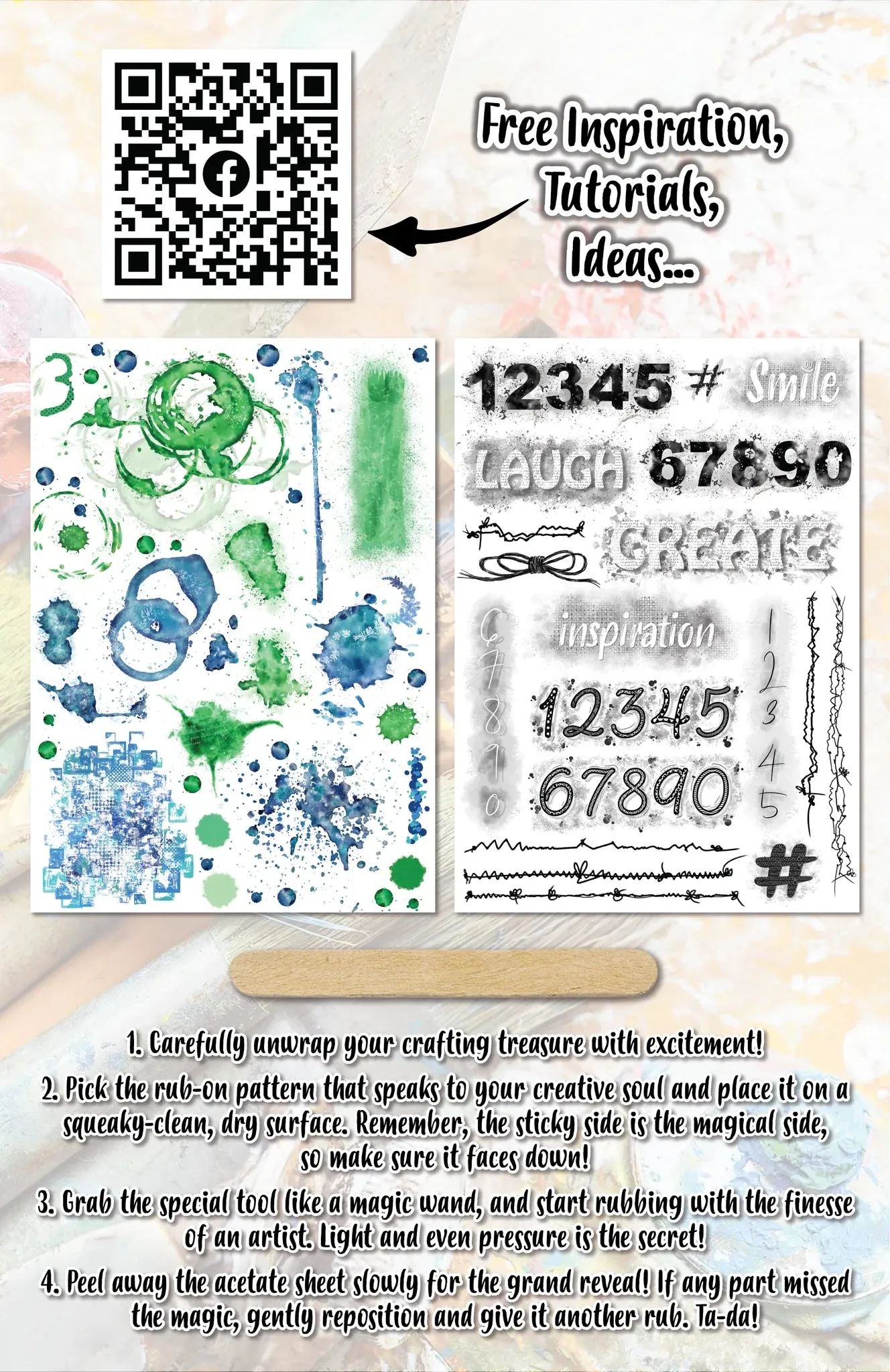 Aall & Create Rub-Ons #13 - Emerald Azure