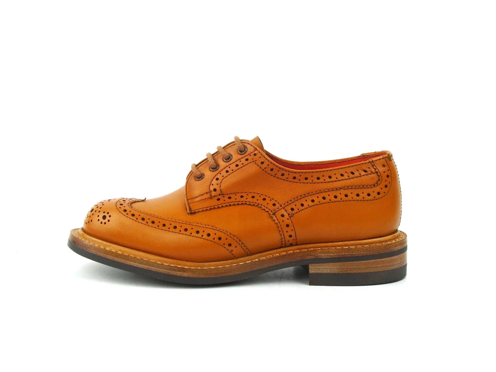 Anne Ladies Brogue Shoe - Acorn