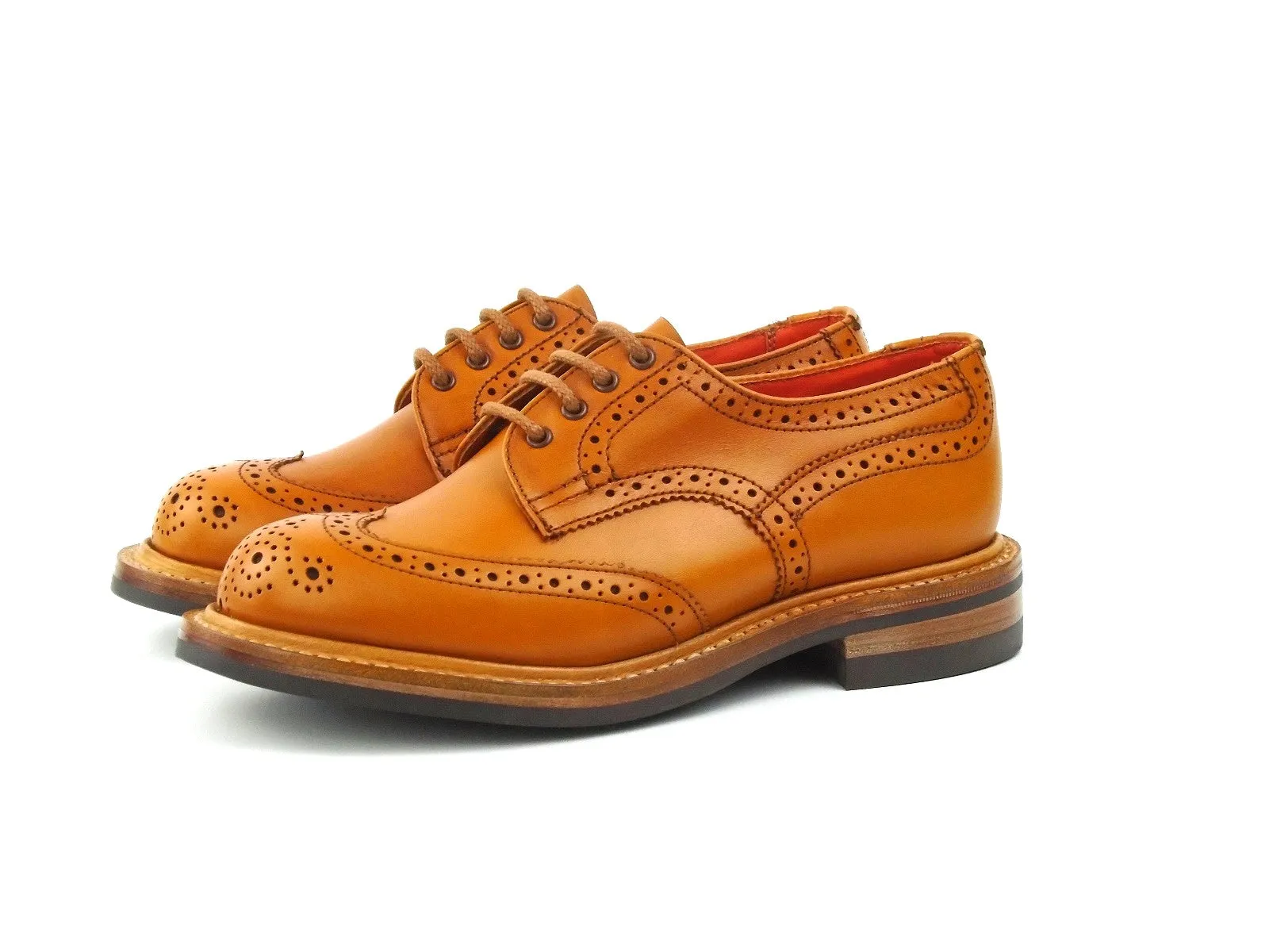 Anne Ladies Brogue Shoe - Acorn