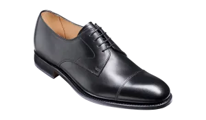Barker Morden Classic toe-cap Derby Shoe -Black Calf