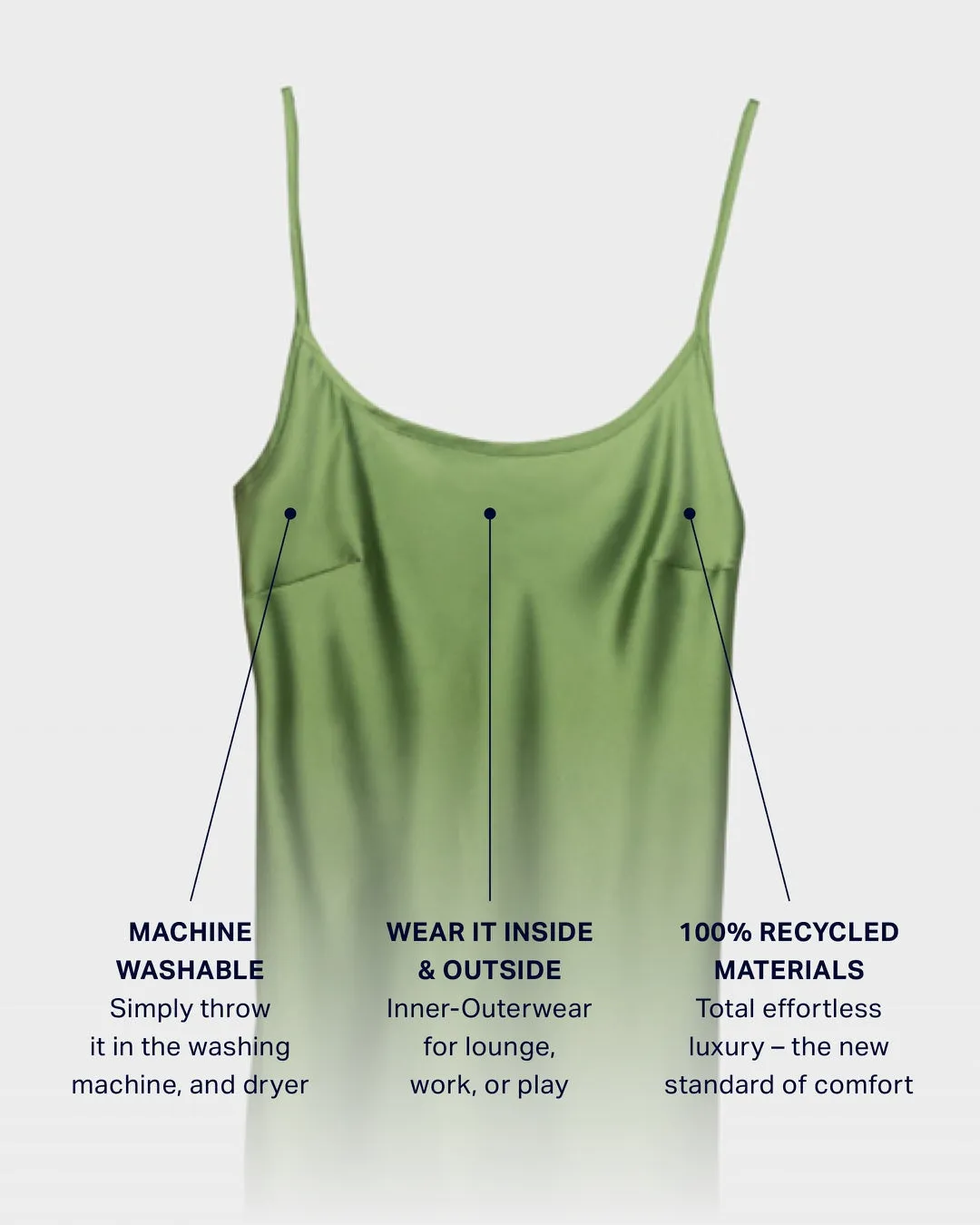 Brush Eco Silk Slip Dress