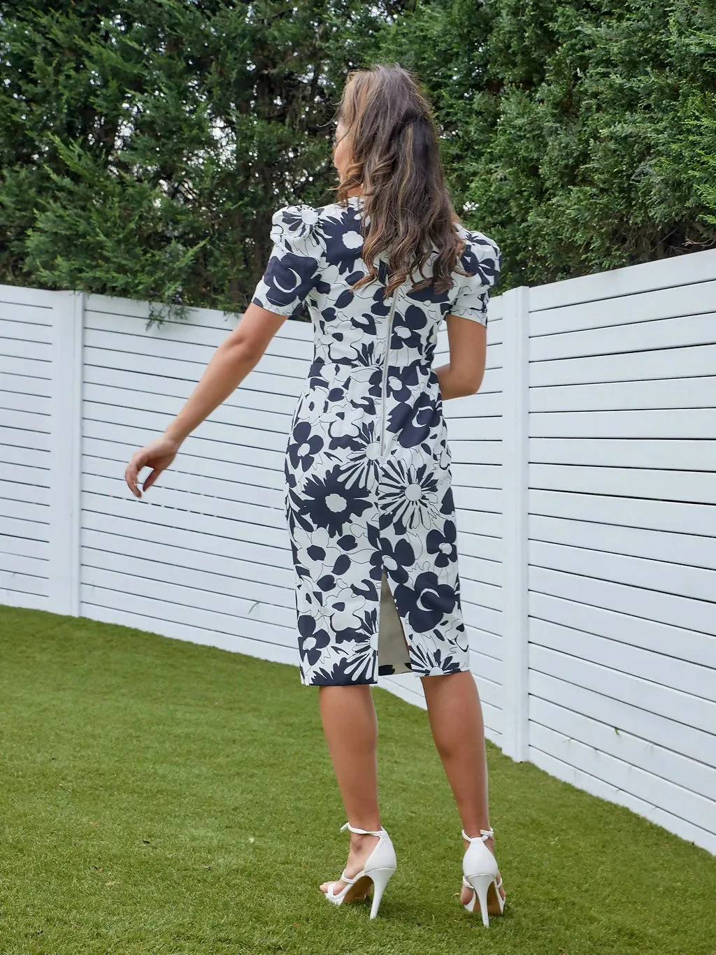 By Johnny Floral Tie Front Tee Dress Size 14