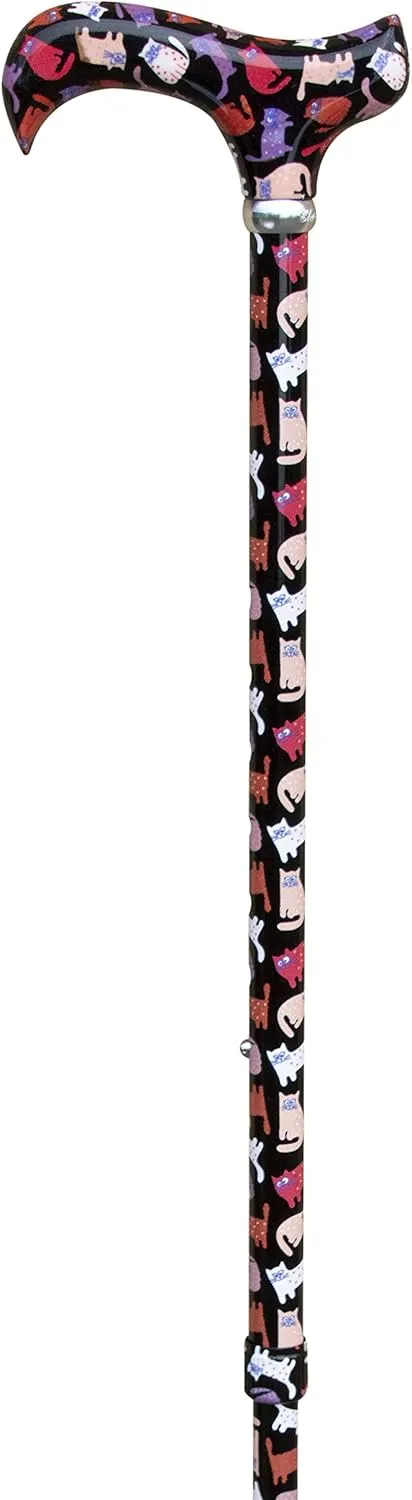 Classic Canes Fashion Derby Cane Crazy Cats