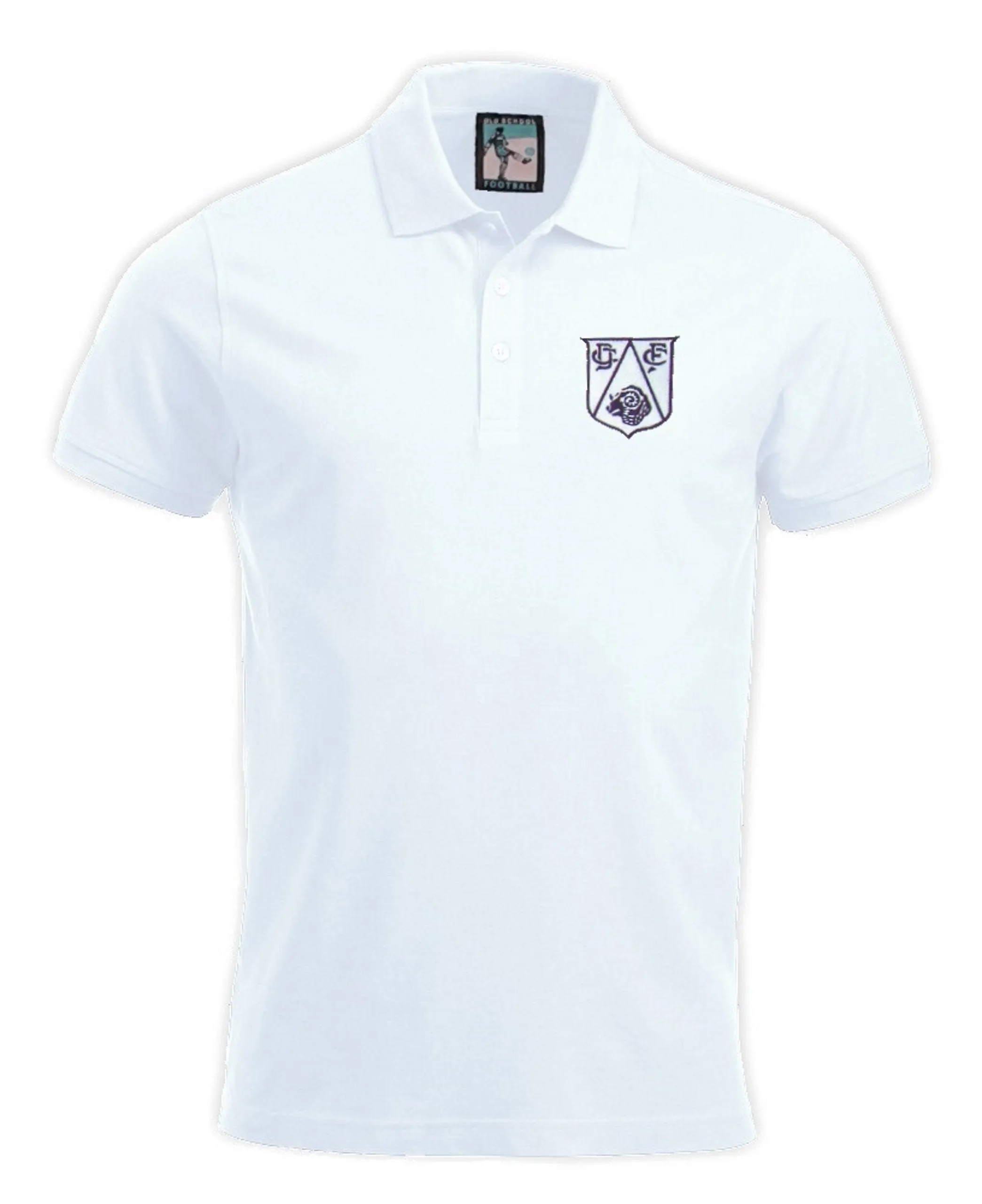 Derby County Retro Football Polo Shirt 1950s
