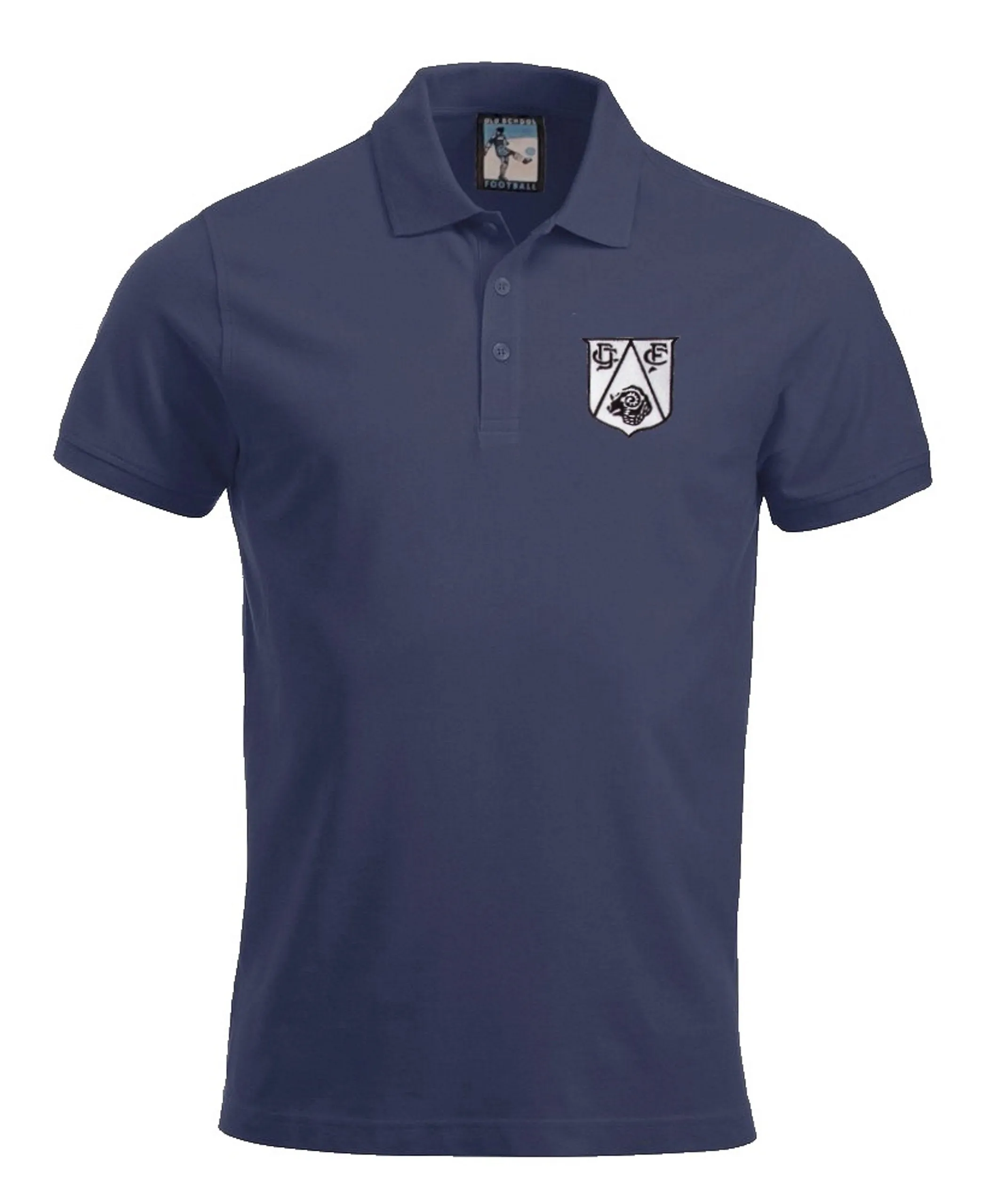 Derby County Retro Football Polo Shirt 1950s