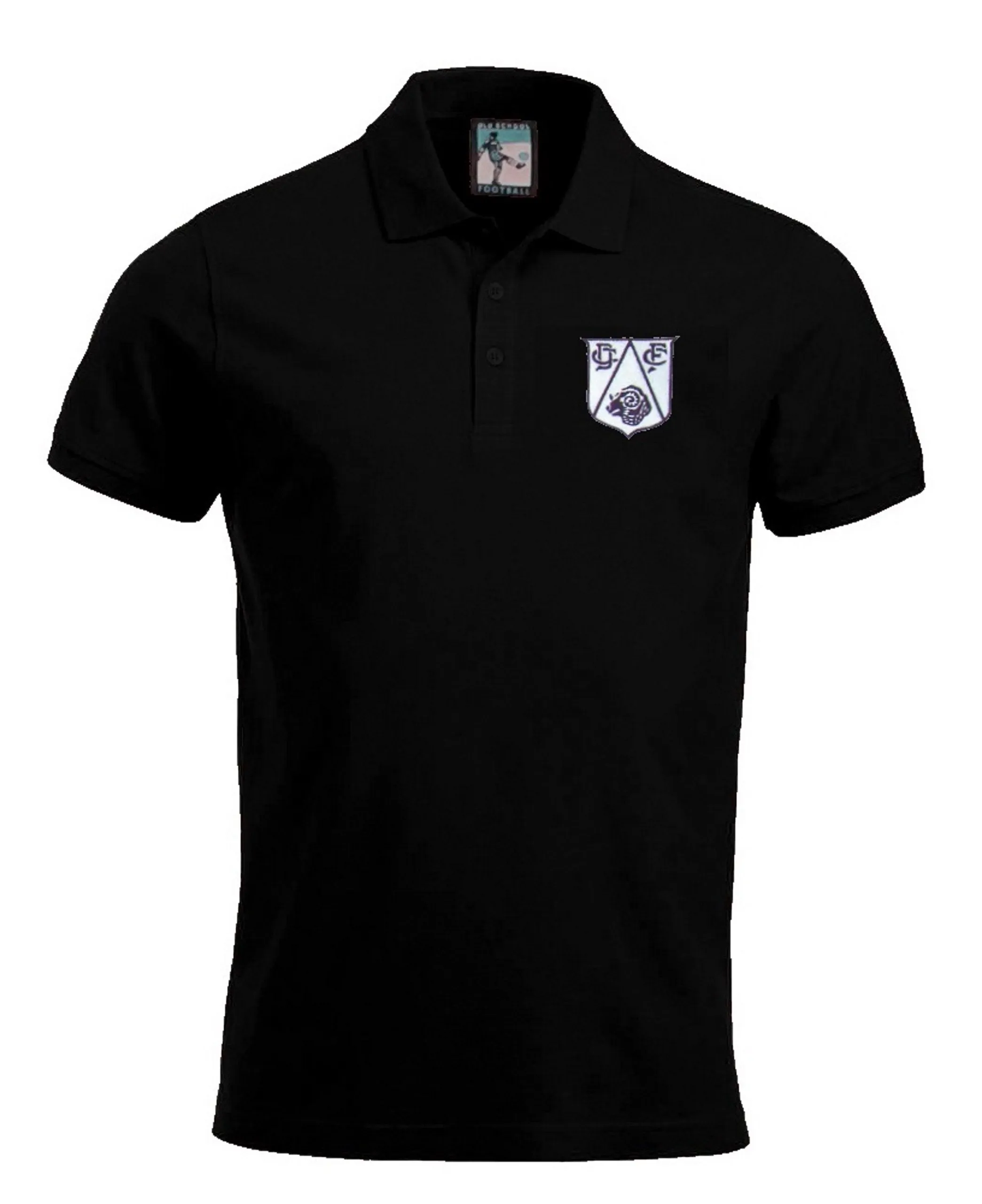 Derby County Retro Football Polo Shirt 1950s