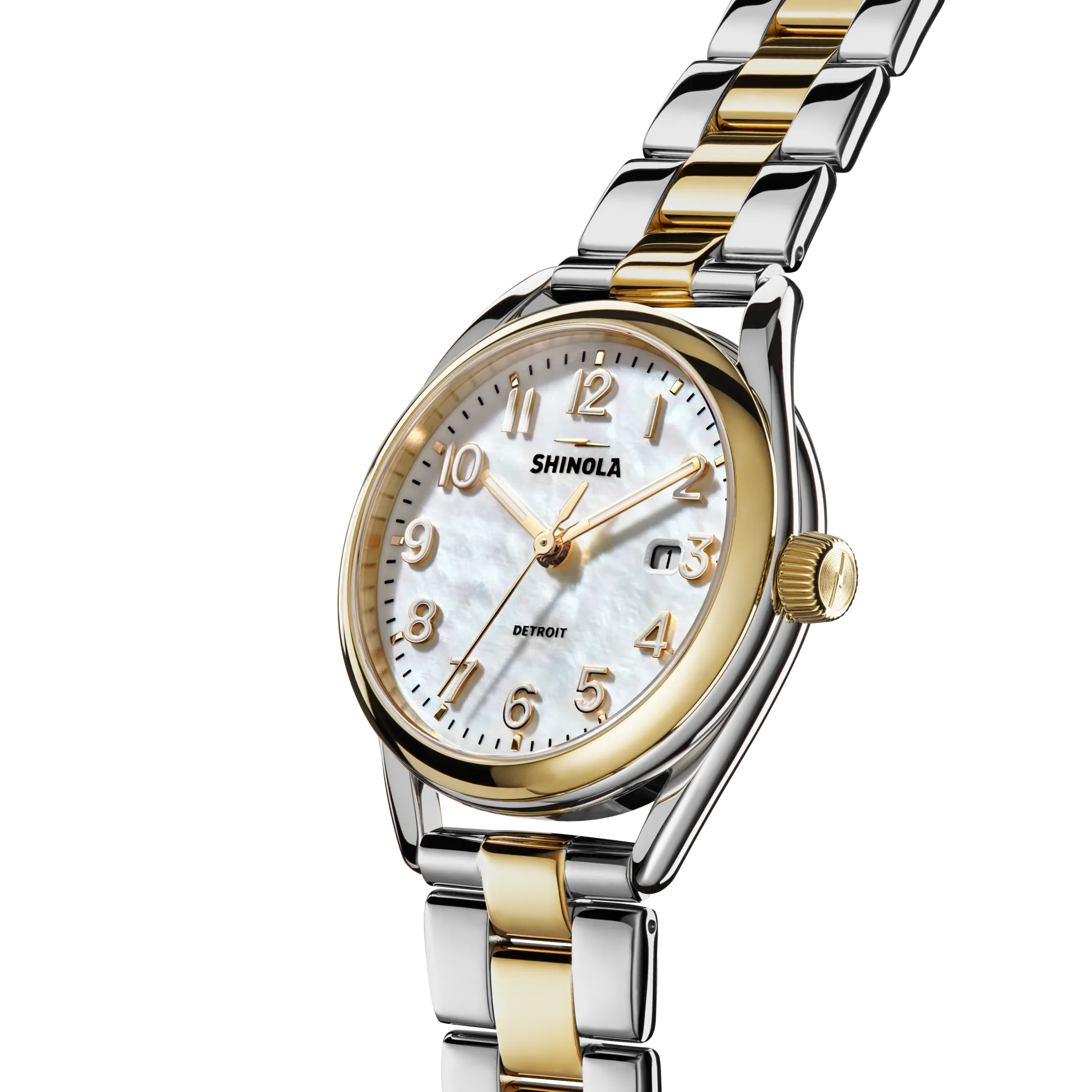 Derby Watch - White Mother of Pearl
