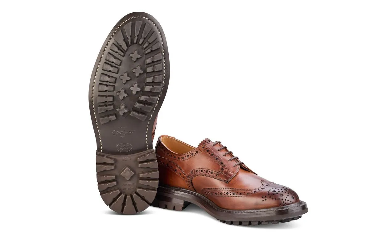 Durham Country Brogue - Chestnut Burnished