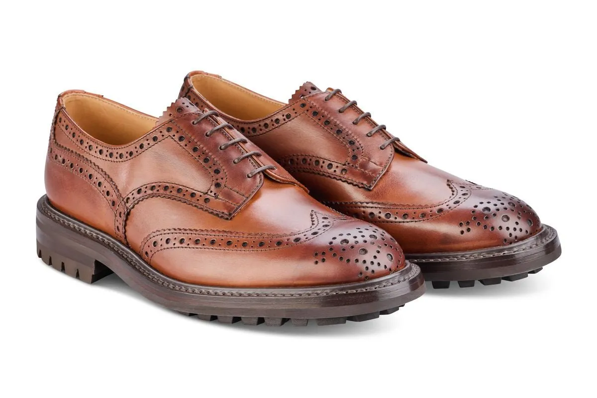 Durham Country Brogue - Chestnut Burnished