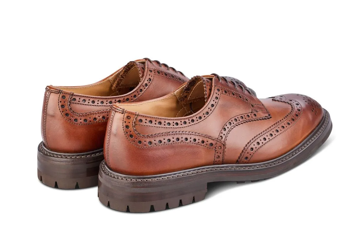Durham Country Brogue - Chestnut Burnished
