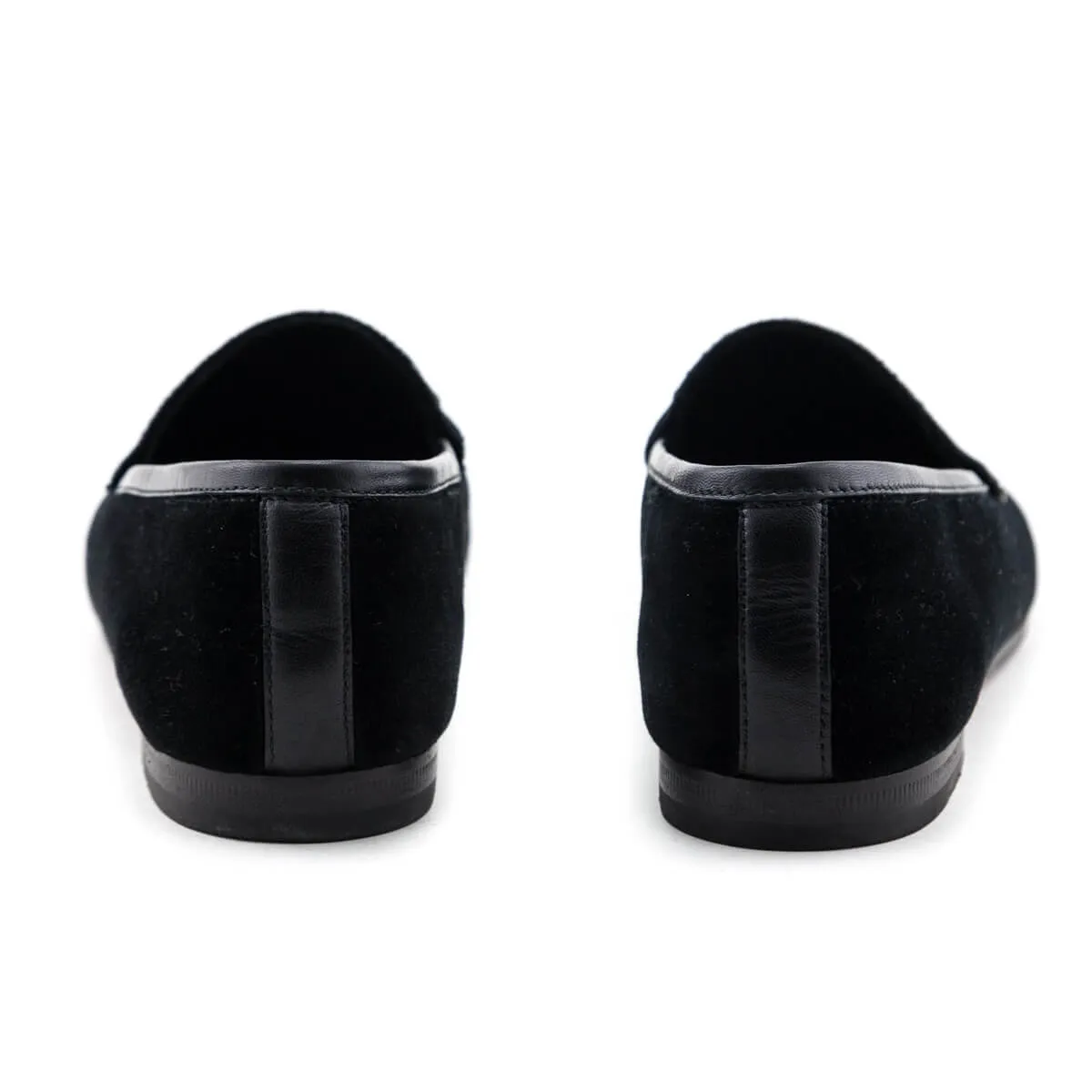 Gucci Black Velvet Horsebit Loafers Size US 5 | EU 35