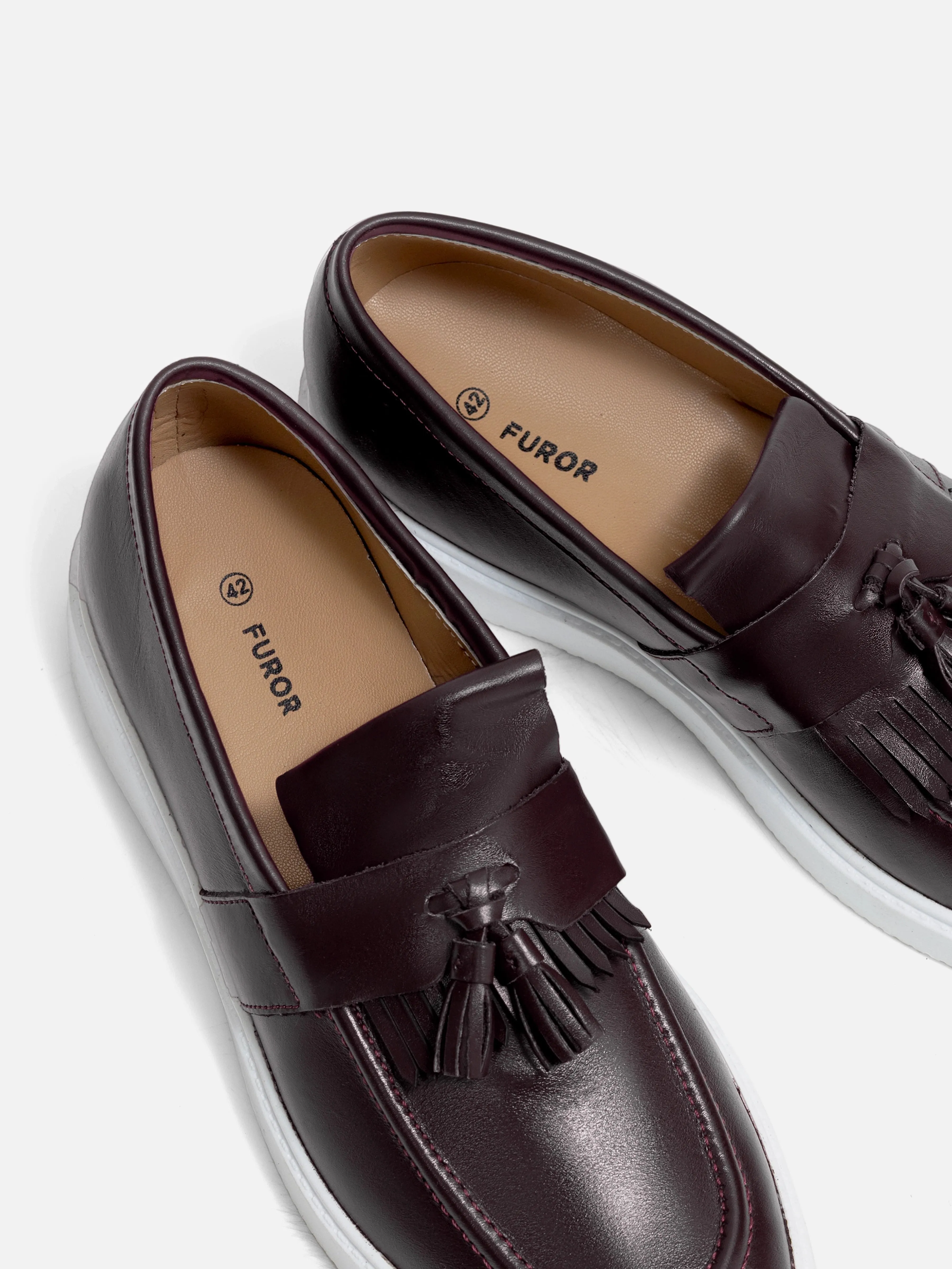 Leather Tassel Loafers - FAMS24-094