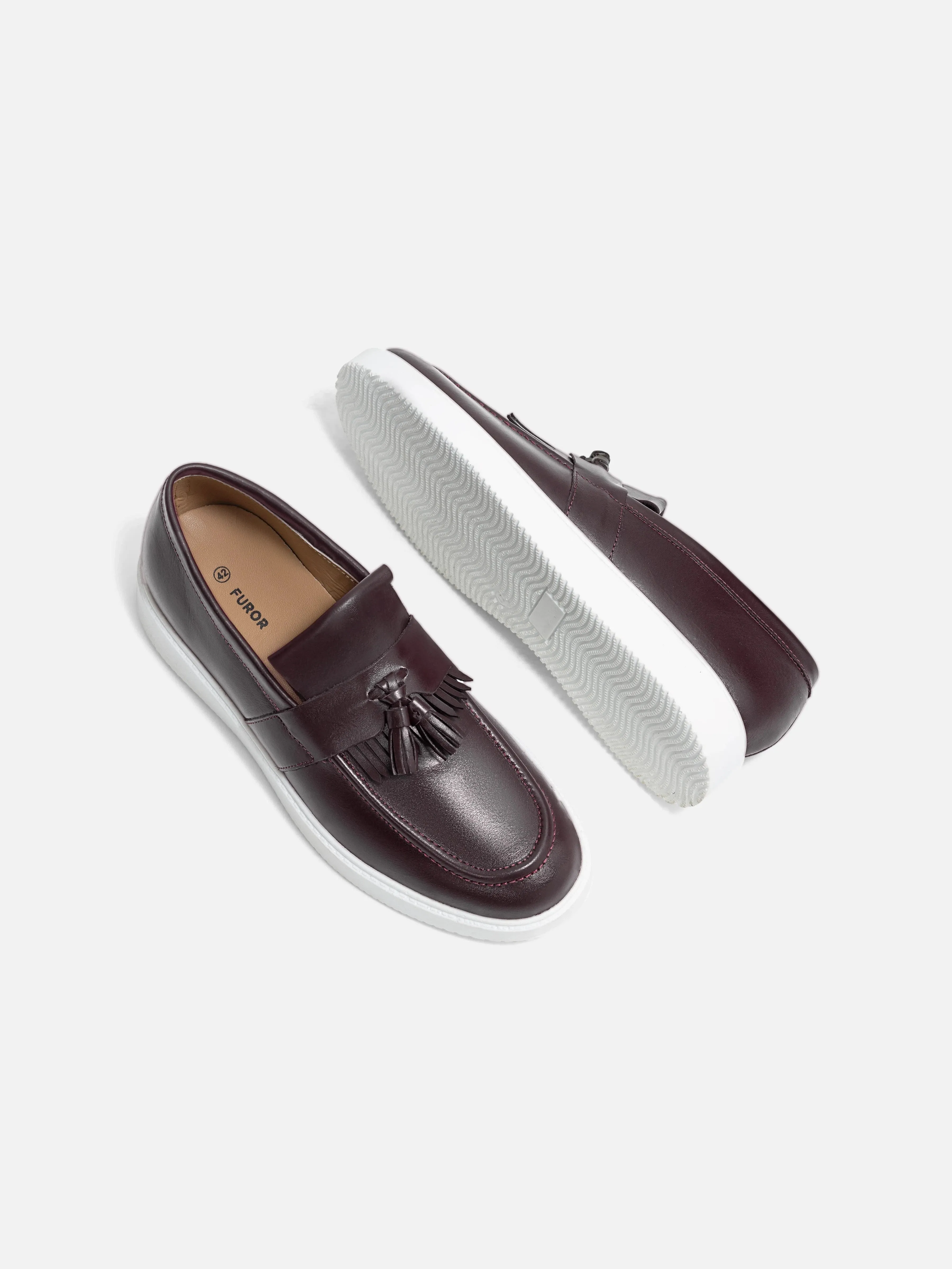 Leather Tassel Loafers - FAMS24-094