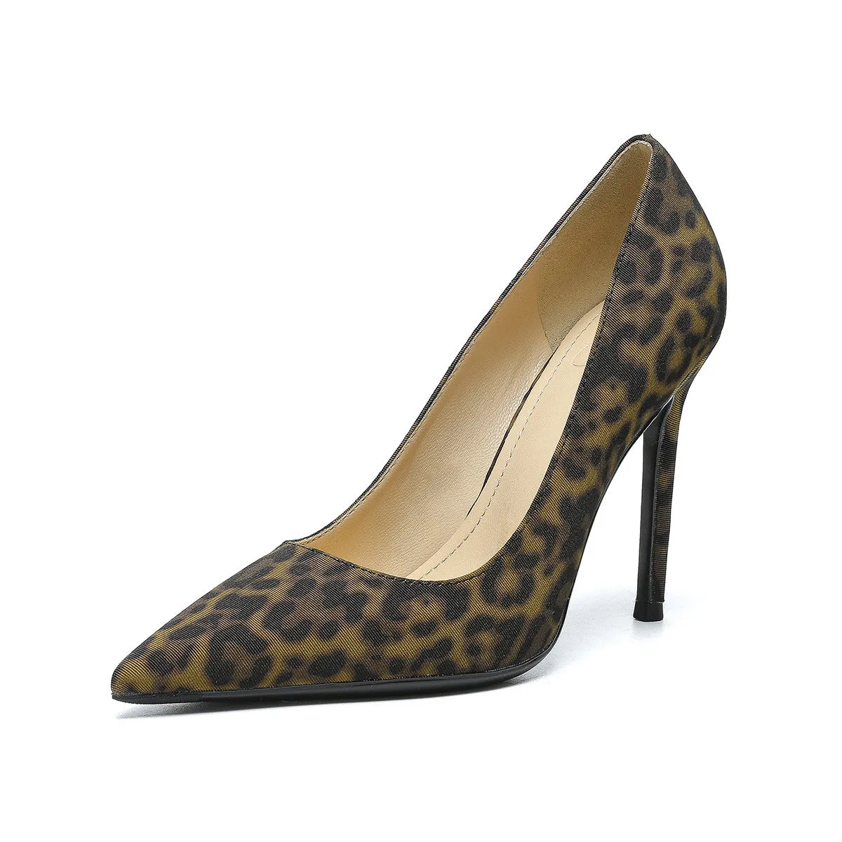Leopard Point Toe Stiletto Pumps