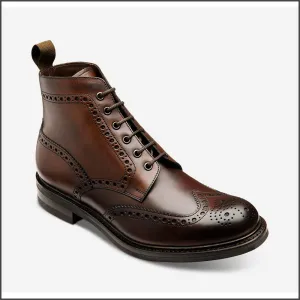 Loake Bedale Dark Brown Brogue Boots@