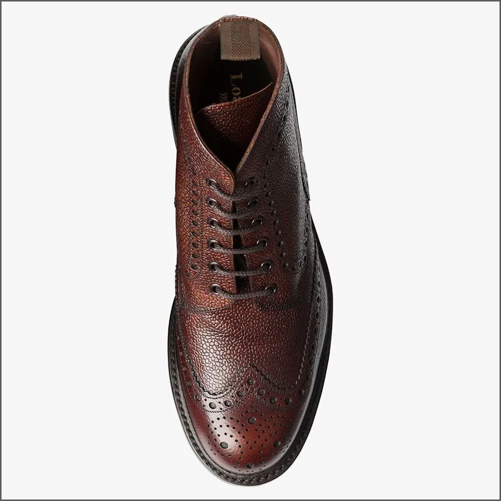 Loake Bedale Oxblood Grain Brogue Boot@