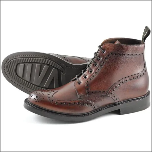 Loake Bedale Oxblood Grain Brogue Boot@