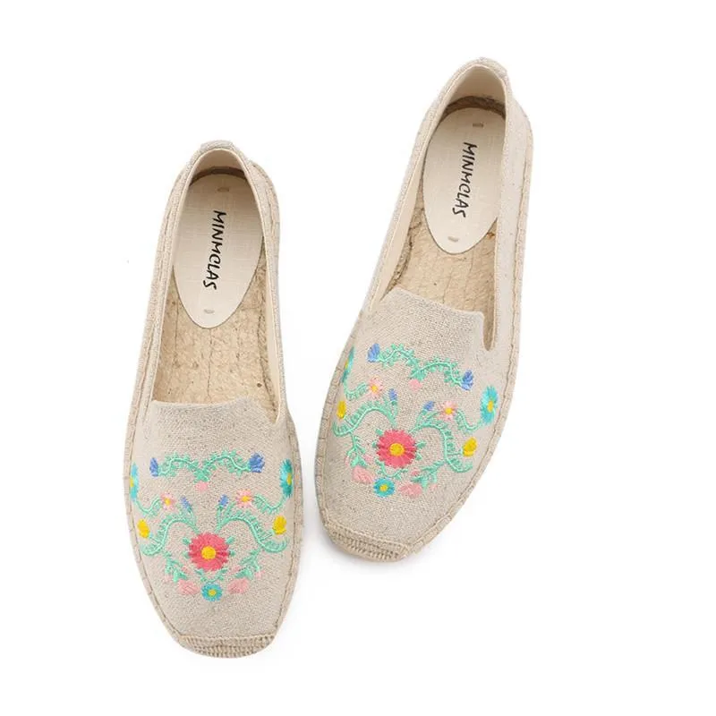 New Fashion Lovely Cat Comfortable Blue Stripe Womens Casual Espadrilles Shoes