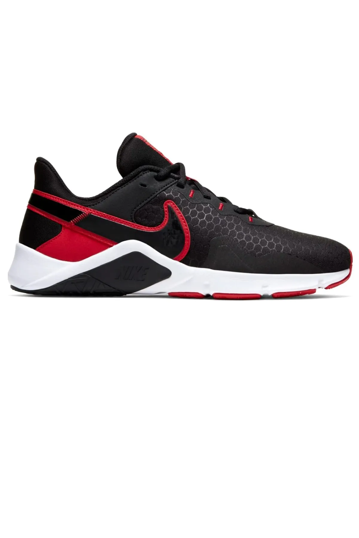 Nike Men's Gymnastics Shoes Low-Top Sneakers, Black Black Red White, 10