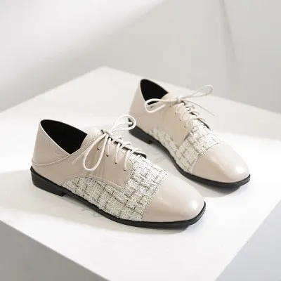 Plus Size 44 Spring Designer Shoes Woman Quality Leather Slip on Flats Shoes for Women Loafers Ladies Shoe Zapatos De Mujer JJ22