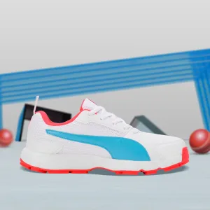 Puma Cricket High Run Men's Shoes (White-Ethereal Blue) 10780606