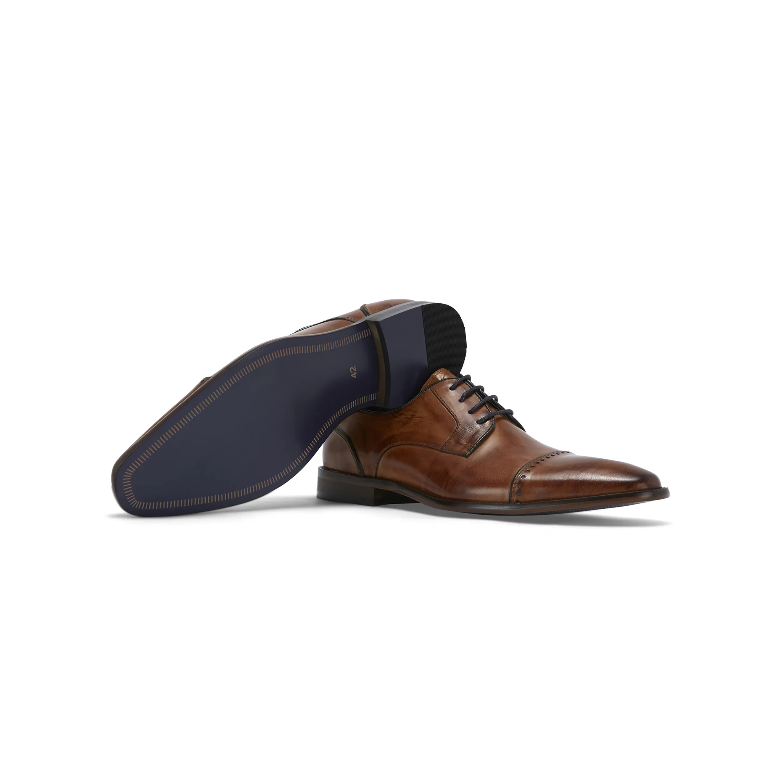 Remus Uomo Men's Bonuci Derby Leather Shoe Tan