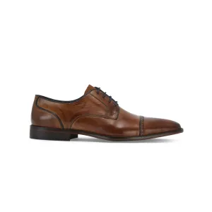 Remus Uomo Men's Bonuci Derby Leather Shoe Tan