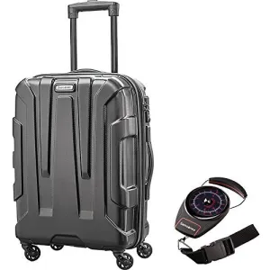 Samsonite 92794-1041 Centric Hardside 20 Carry-On Luggage Spinner, Black with Portable Luggage