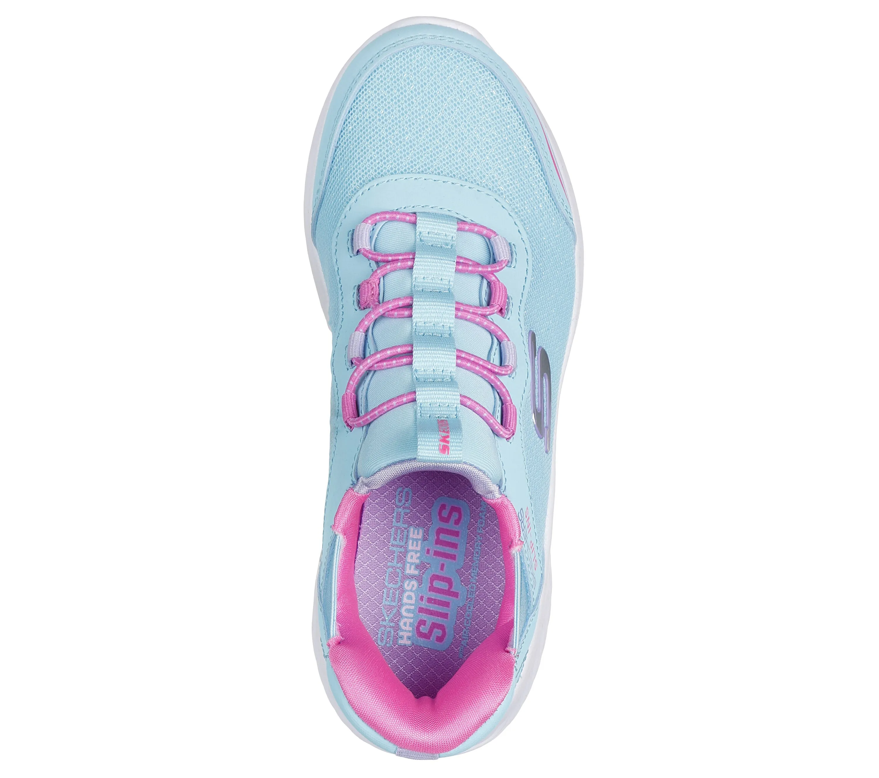 Skechers Toddler “Simple Cute” Slip In Sneakers in Turquoise: Size 5 to 10