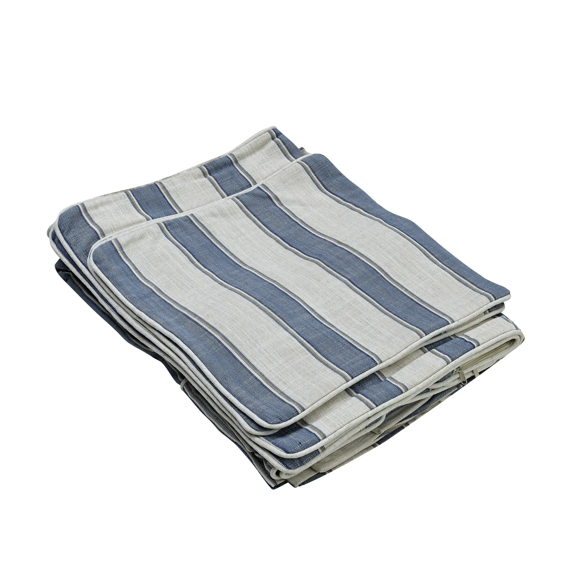 Slip Cover Only - Noosa Hamptons 3 Seat Sofa Blue Sky Stripe