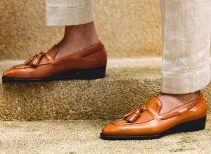 Tan Leather Circe Loafers - SS23