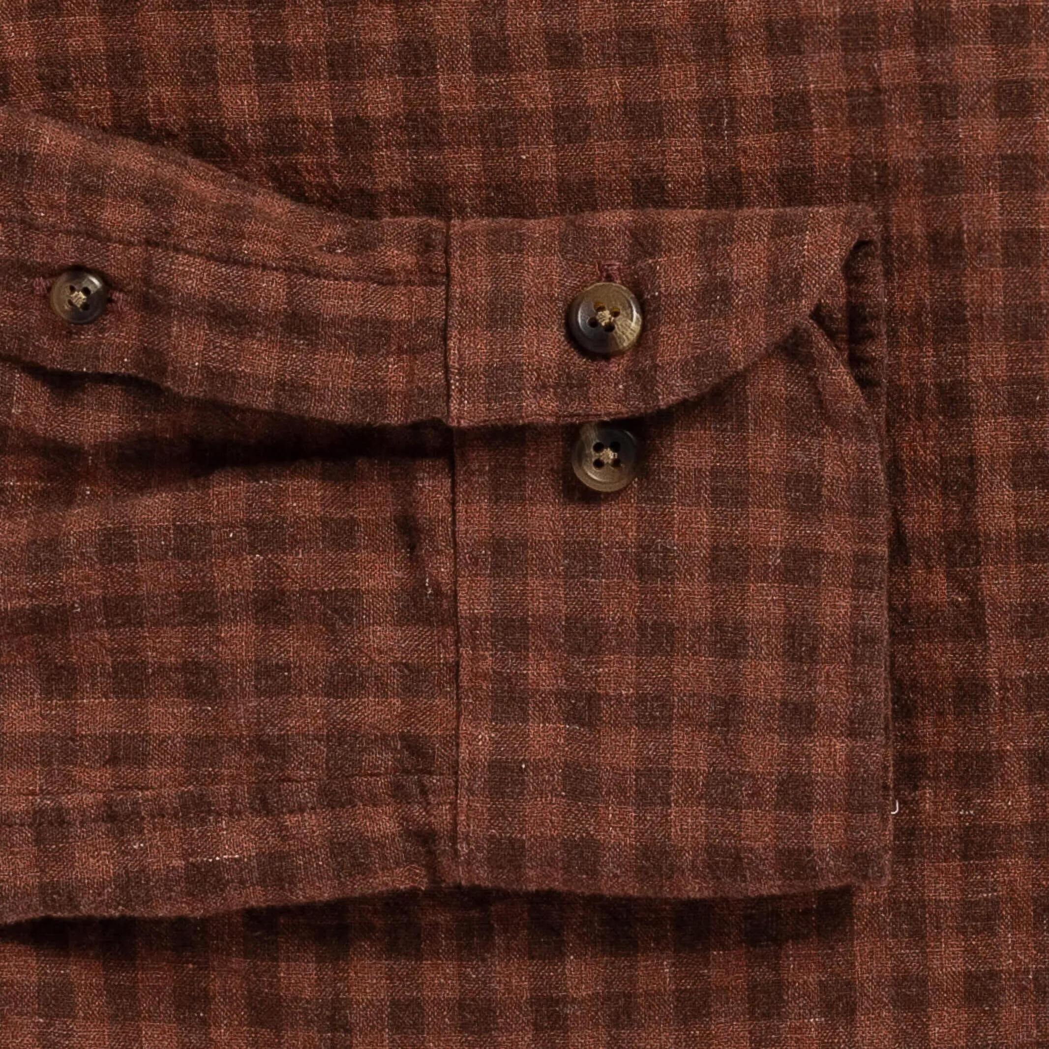 The Baked Clay Briese Linen Cotton Gingham Custom Shirt