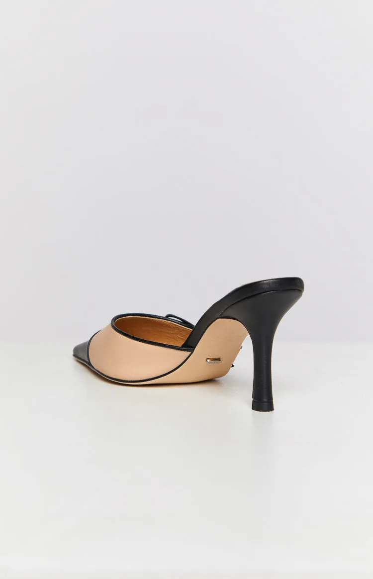 Tony Bianco Shirley Beech and Black Heels