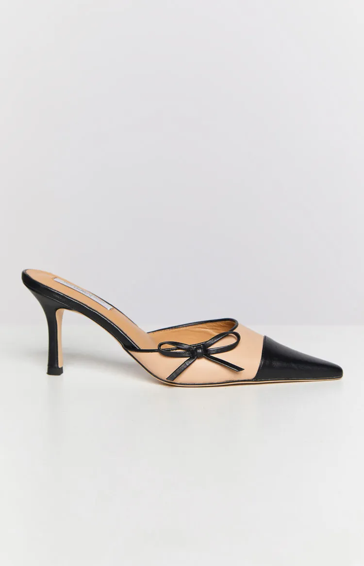 Tony Bianco Shirley Beech and Black Heels