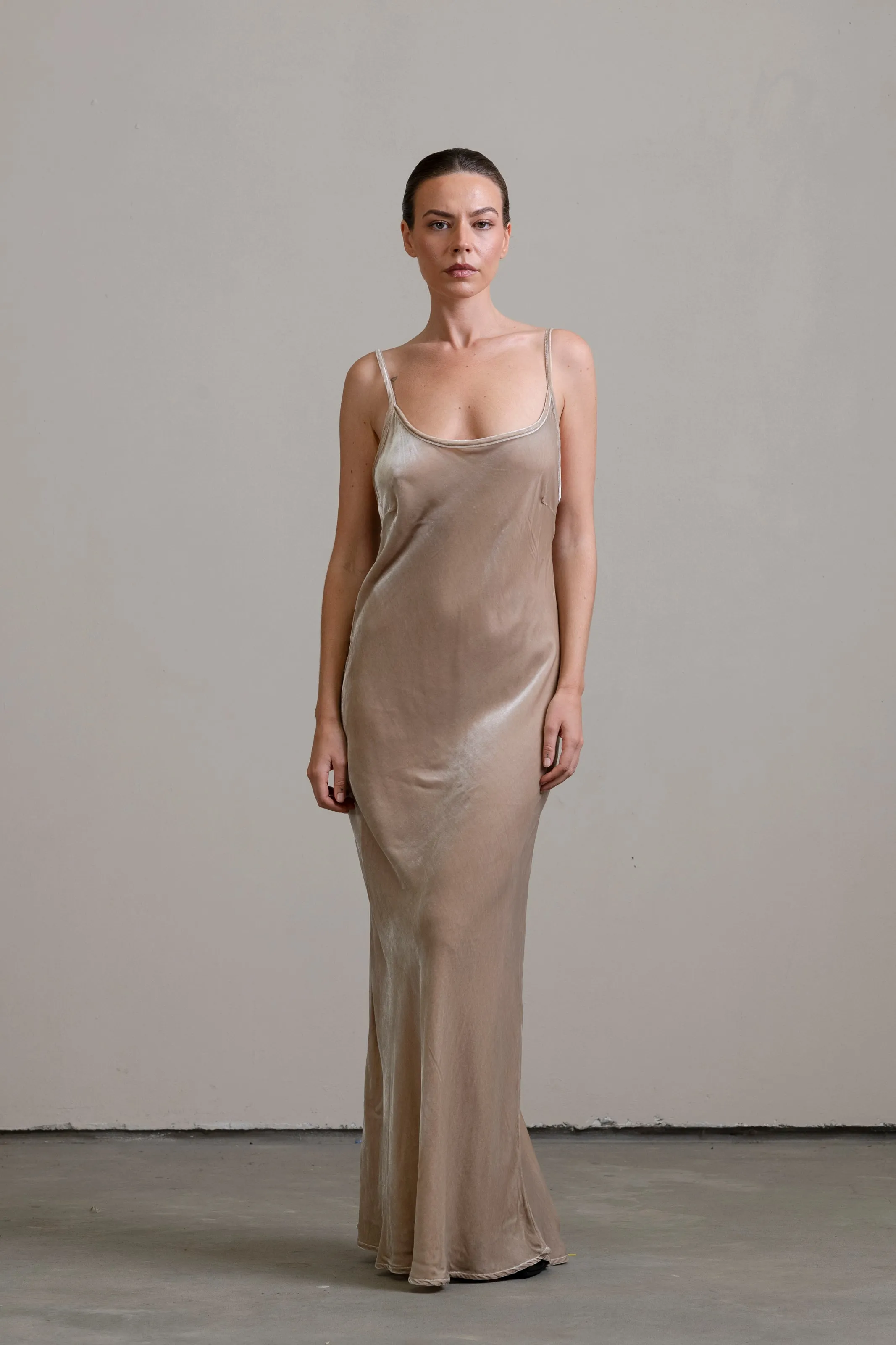 Velvet Bias Slip Stone