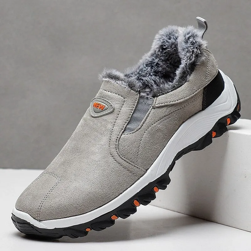 Warm Fleece Winter Sneakers Shoes For Men