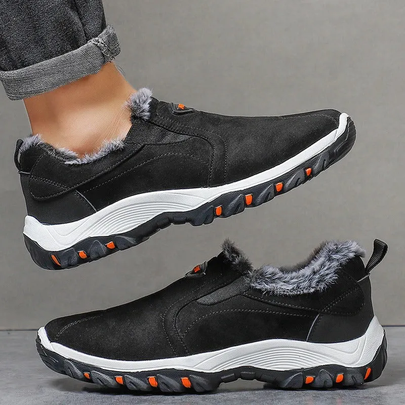 Warm Fleece Winter Sneakers Shoes For Men